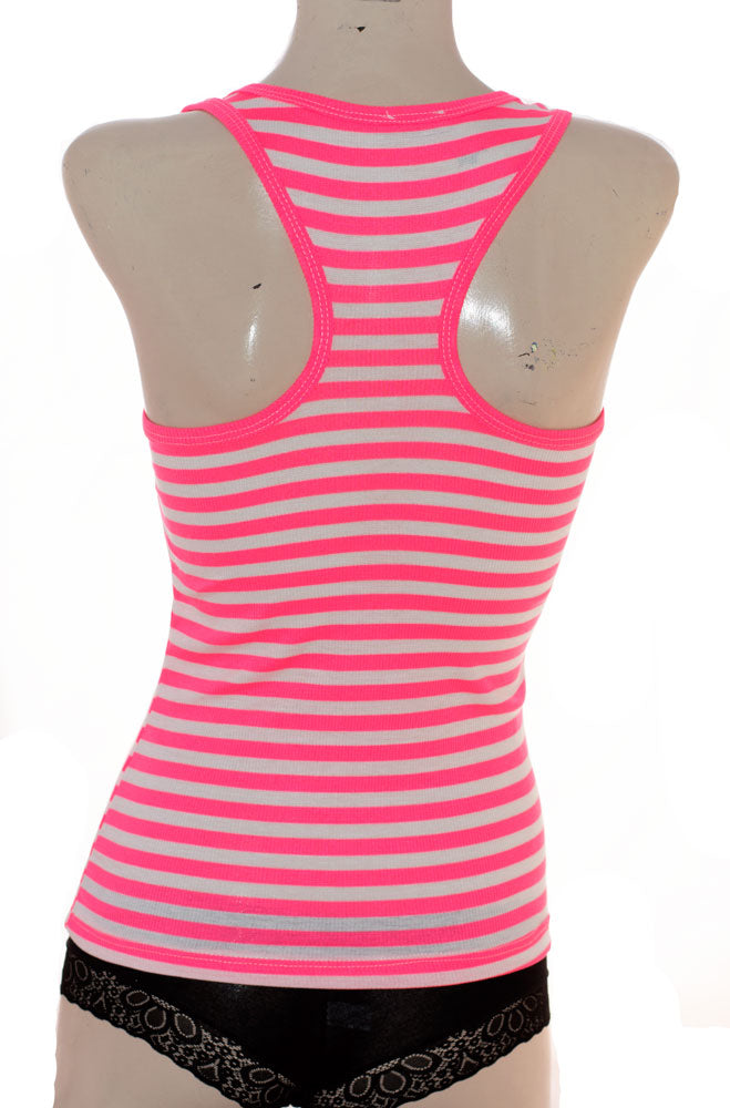 Εντονο Πορτοκαλι Ριγε Αθλητικο Μπλουζάκι