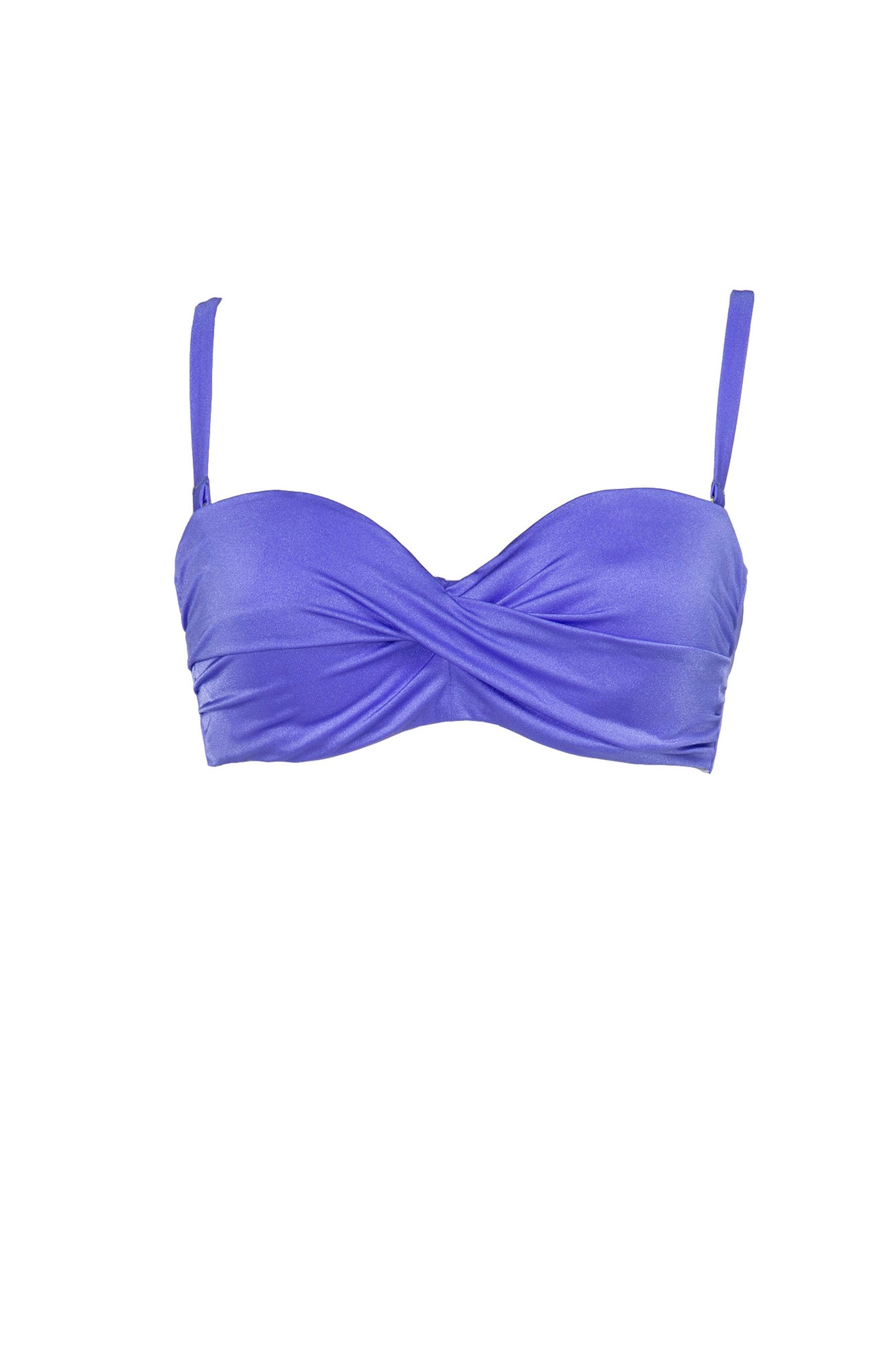 Μωβ Strapless Μαγιο Cup D Fashion Solids by Bluepoint