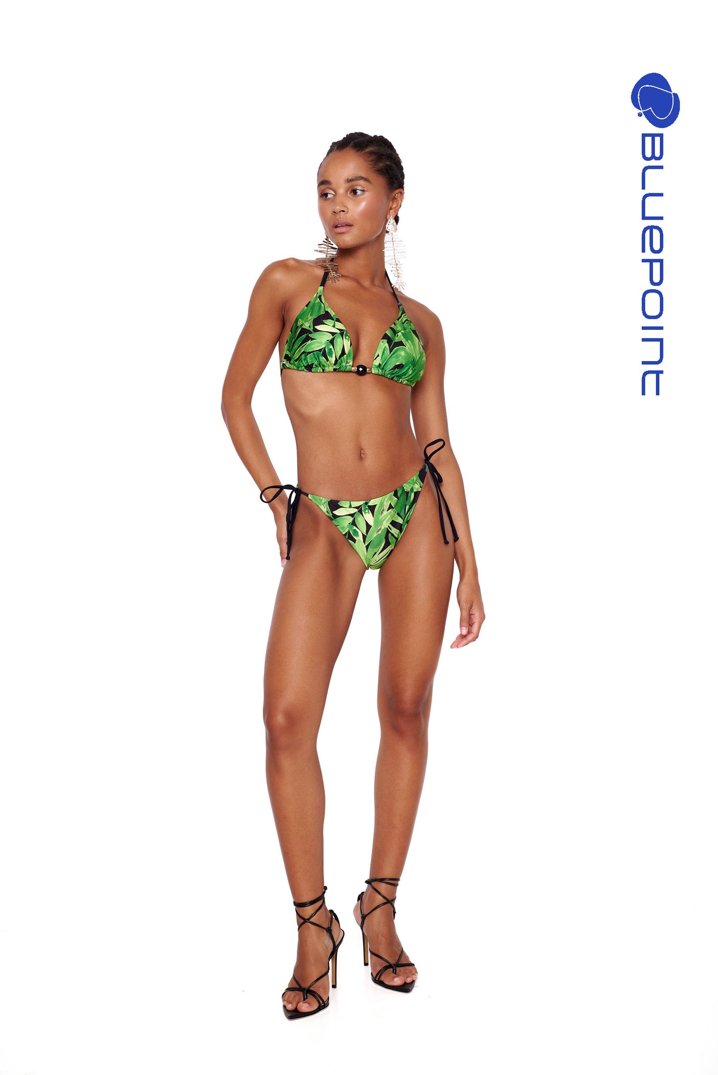 Brazilian Μαγιο Slip Green Party by Bluepoint
