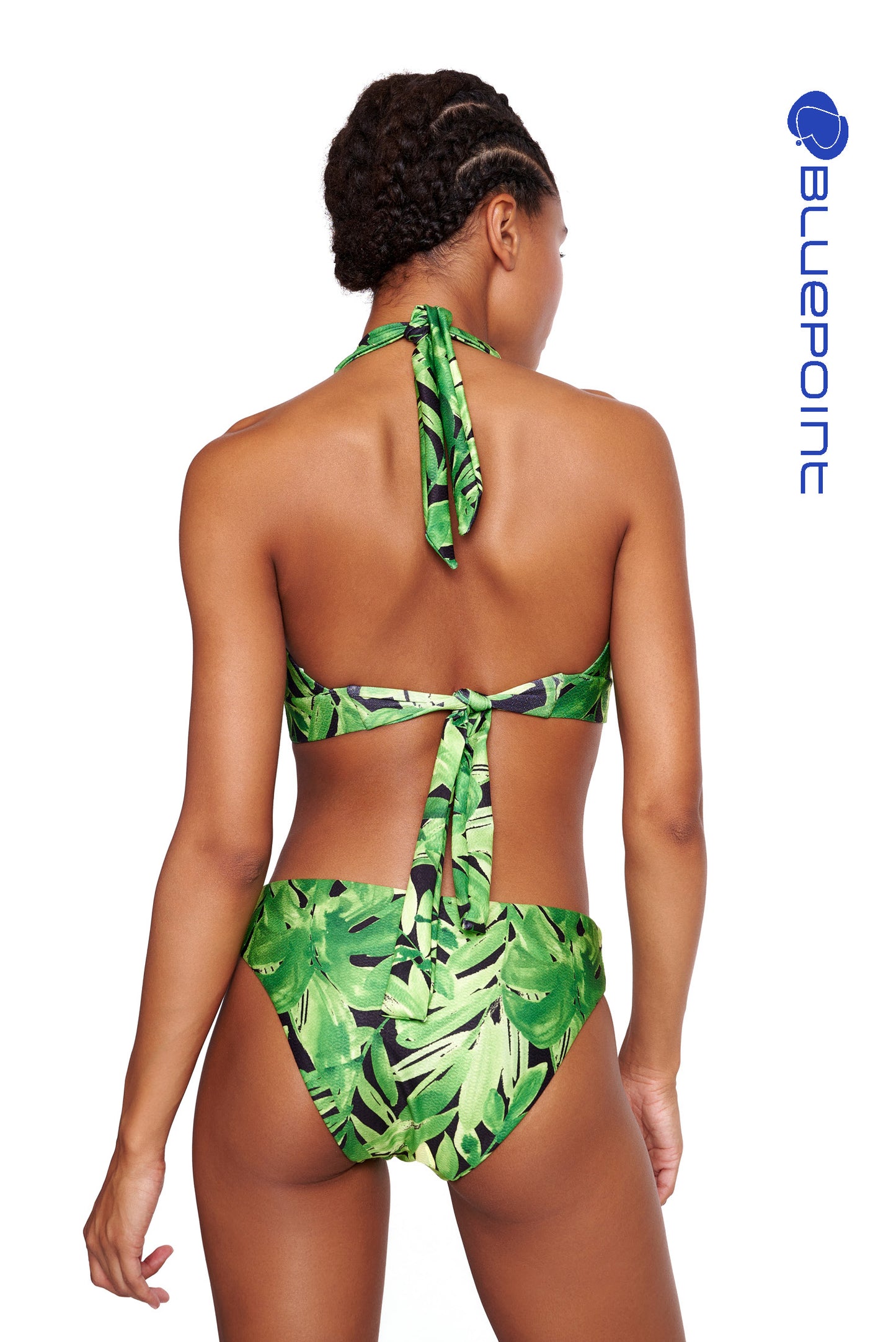 Halter Top Μαγιο Green Party by Bluepoint